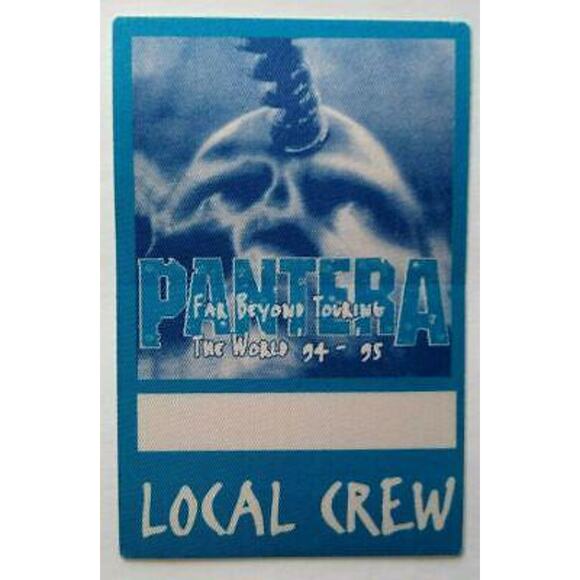 Pantera Backstage Music Pass Original Far Beyond Driven Heavy Metal Skull Blue - Picture 1 of 2